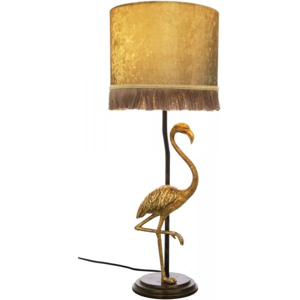 Bordlampe Flamingo - Svart gull/gull