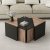 Enigmo bord 45/60 x 45/60 cm - Eik/sort