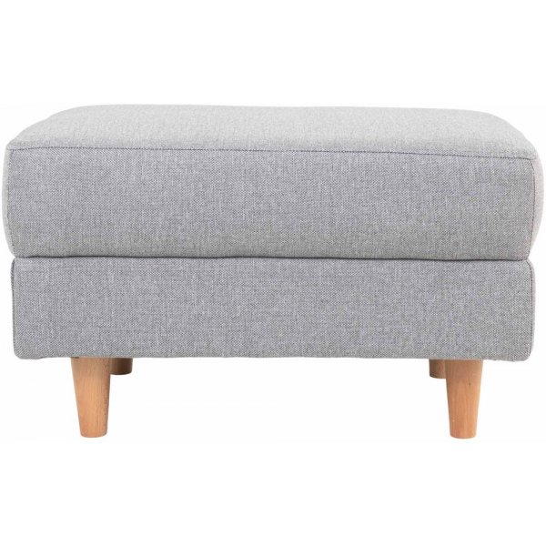 Bologna sittepuff - Lys grå/bøk Bologna sittepuff - Lys grå/bøk