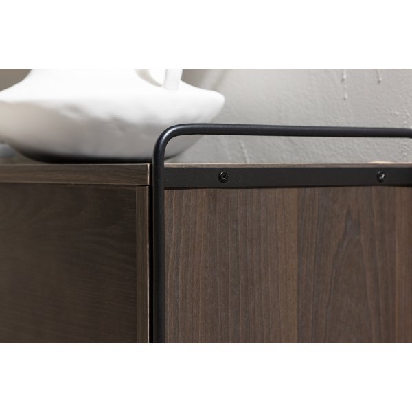 Paris veggskap 48 x 122 cm - Sort/Mocca Paris veggskap 48 x 122 cm - Sort/Mocca