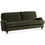 Kvarsebro Howard 3-seter sofa - Mosegrnn (Flyel)