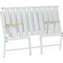 Lotus 2-seters utesofa - Hvit/brun