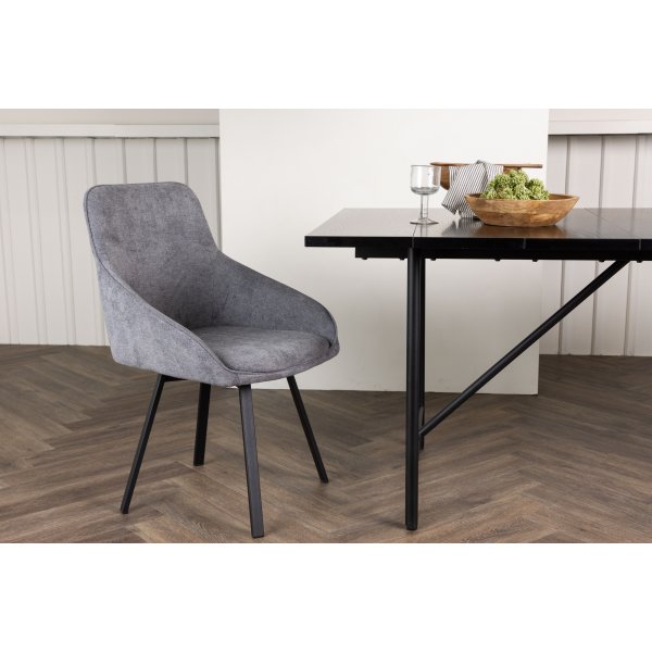 Rosie spisestol - Grå/svart Rosie spisestol - Grå/svart