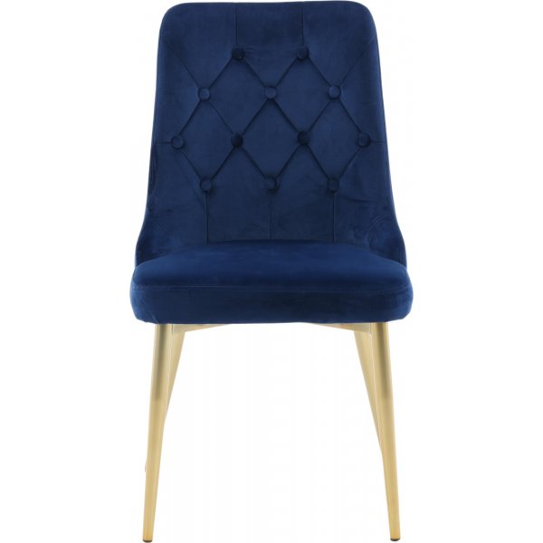 Alice Deluxe spisestol - Bl/messing