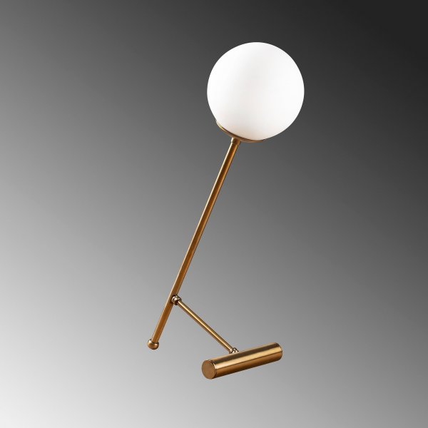 Golf bordlampe, Opal - Vintage Golf bordlampe, Opal - Vintage
