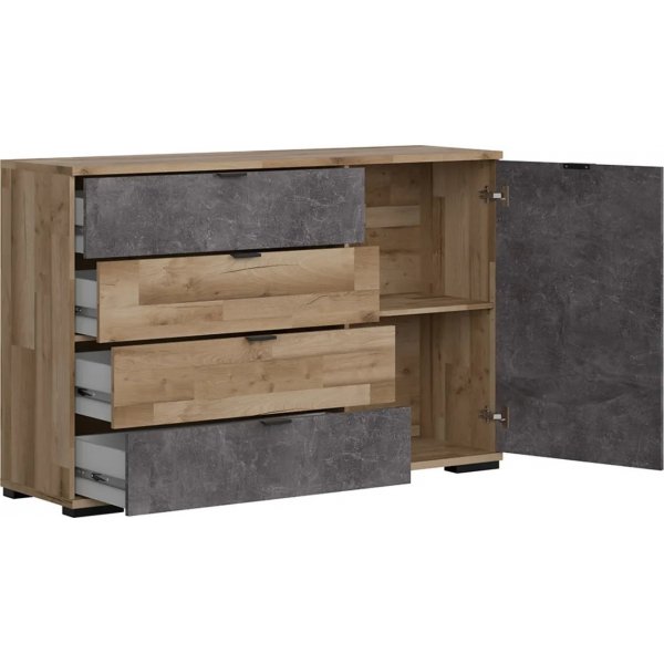 Arica skjenk - Eik/grå Arica skjenk - Eik/grå