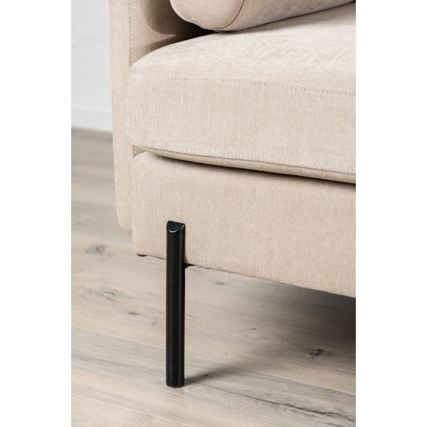 Antibes 2-seters sofa - Beige/Sort Antibes 2-seters sofa - Beige/Sort