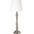 Therese bordlampe - Offwhite/antikk slv - 51 cm