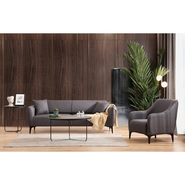 Belissimo 3-seters sofa - M�rkegr�