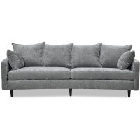 Gotland 3-seter buet sofa - Oxford mørkegrå Gotland 3-seter buet sofa - Oxford mørkegrå