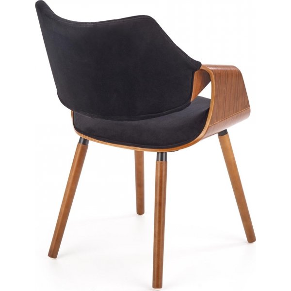 Cadeira lenestol 396 - Sort/valnøtt Cadeira lenestol 396 - Sort/valnøtt