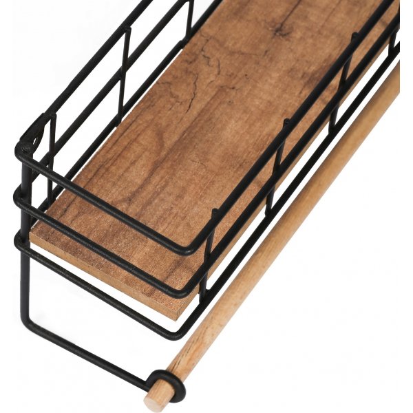 Gwen vegghylle - Eik/sort Gwen vegghylle - Eik/sort