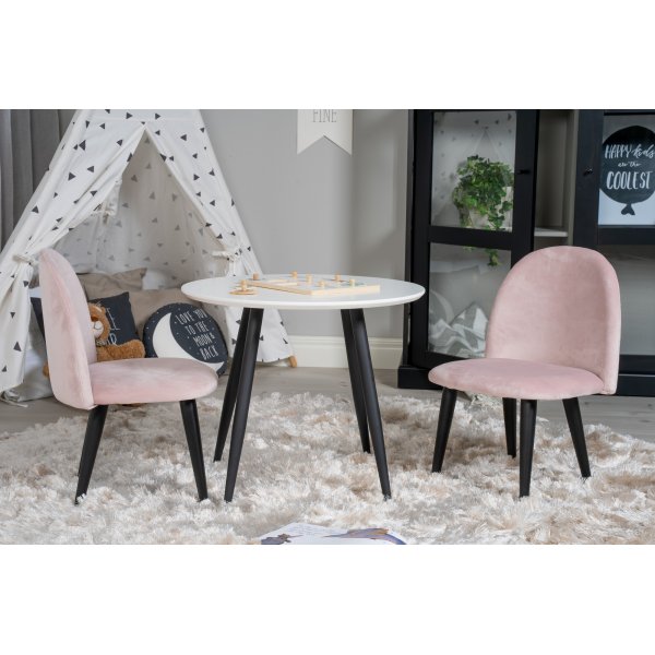 Alice spisestol XXS - Rosa fløyel Alice spisestol XXS - Rosa fløyel