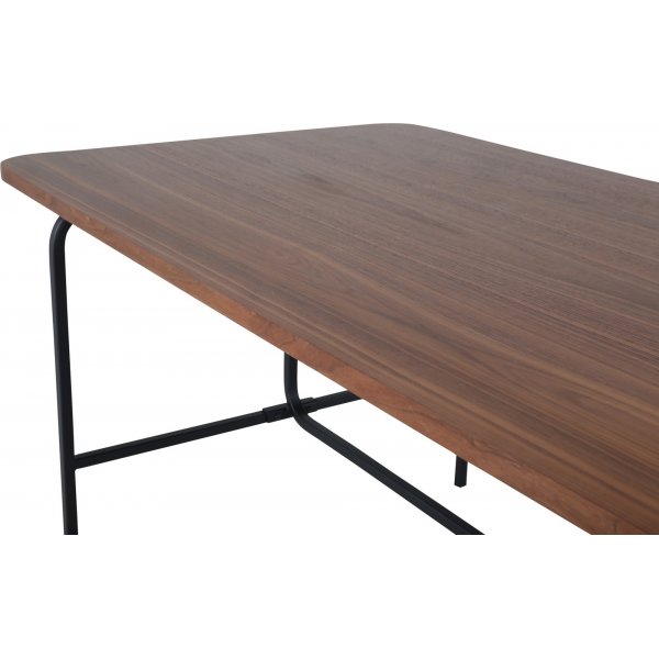 Kotte spisebord, 200 cm - Svart/valnøtt Kotte spisebord, 200 cm - Svart/valnøtt