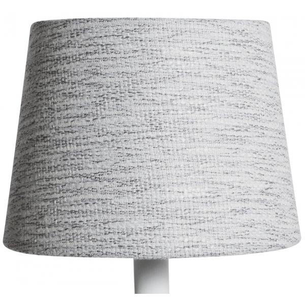 Rund lampeskjerm 16x20x15 cm - Lys (grovt linty)