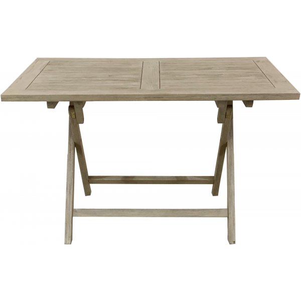 Salt sammenleggbart spisebord i gr teak - 120x70 cm