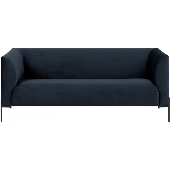 ana 3-seter sofa - Mørkeblå velour ana 3-seter sofa - Mørkeblå velour