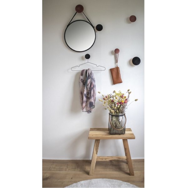 Giza Veggknapper for oppheng - Rosa / messing - 3 stk Giza Veggknapper for oppheng - Rosa / messing - 3 stk