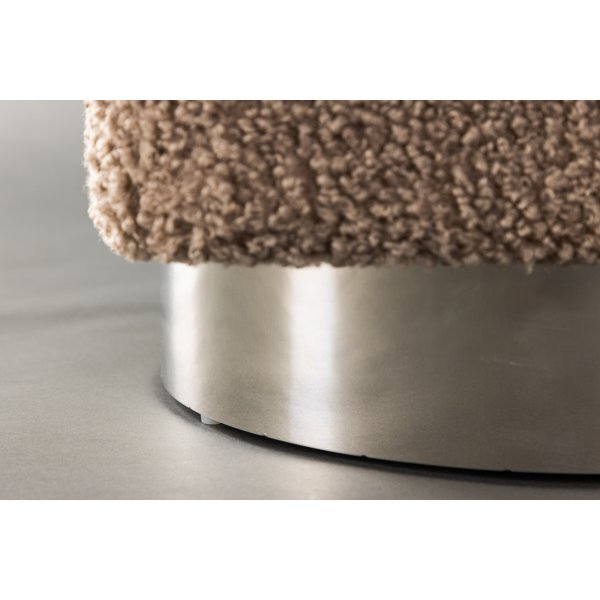 Newton puff - Brun Teddy/Sølv Newton puff - Brun Teddy/Sølv