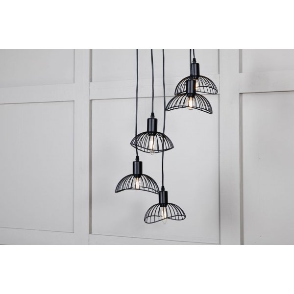 Ntthult taklampe - Svart