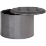 Turup sittepuff - Mrk gr