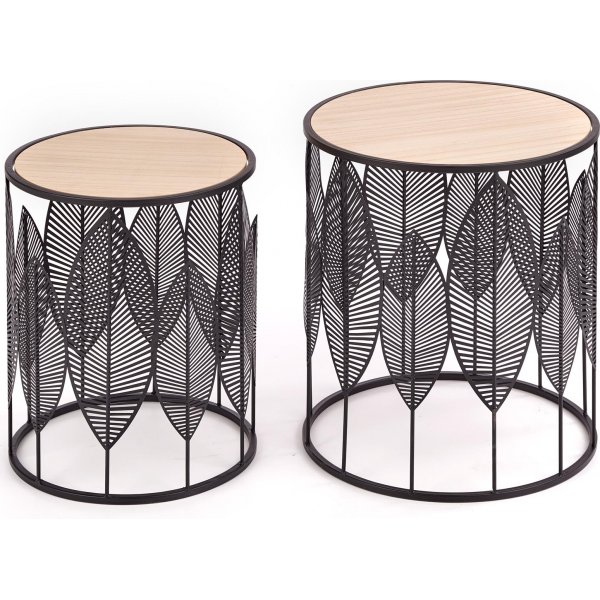 Monastir sofabord - svart og tre