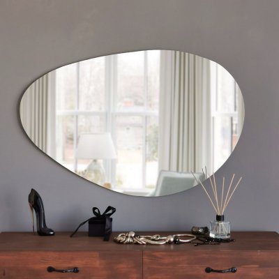 Porto speil, 76x50 cm - Svart
