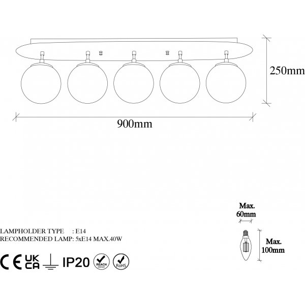 Brønntaklampe 11730 - Gull Brønntaklampe 11730 - Gull