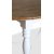 Victoria spisegruppe, ovalt spisebord 178 x 110 cm med 4 stk. Tuva stoler - Hvit / Brunbeiset