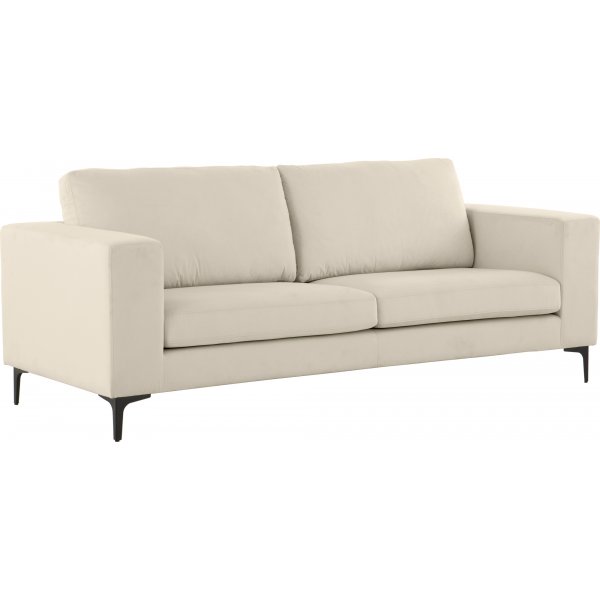 Aspen 3-seter sofa - Beige flyel + Flekkfjerner for mbler