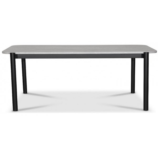 Wayne spisebord 180x90 cm - Lys marmorfolie
