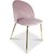 Giovani velvet stol - Rosa/Messing