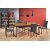 Santos uttrekkbart spisebord 90x180-240 cm - Honeycomb/svart