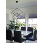 Taklampe Cubes - Svart / krom