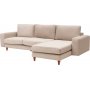 Berlin divan sofa med treben hyre - Krem