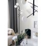 Gulvlampe Acrobat - Svart/matt messing/opal