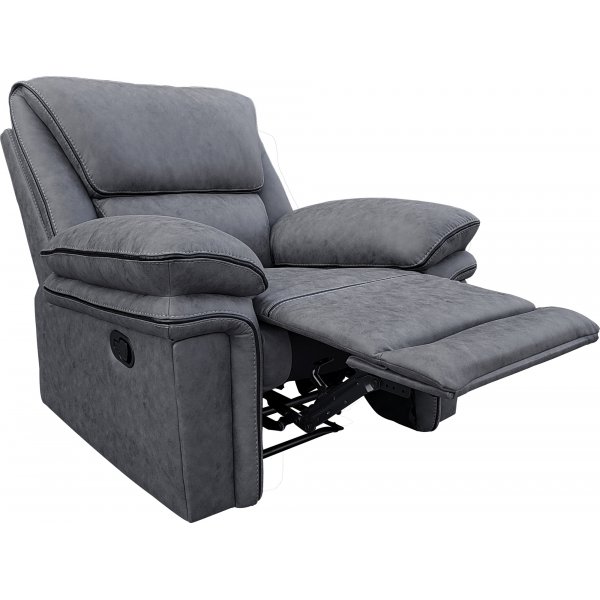 Reclinerlenestol Riverdale - Grå (Mikrofiber) Reclinerlenestol Riverdale - Grå (Mikrofiber)