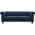 Herron 3-seters chesterfield-sofa - Bl + Tekstilrens for mbler