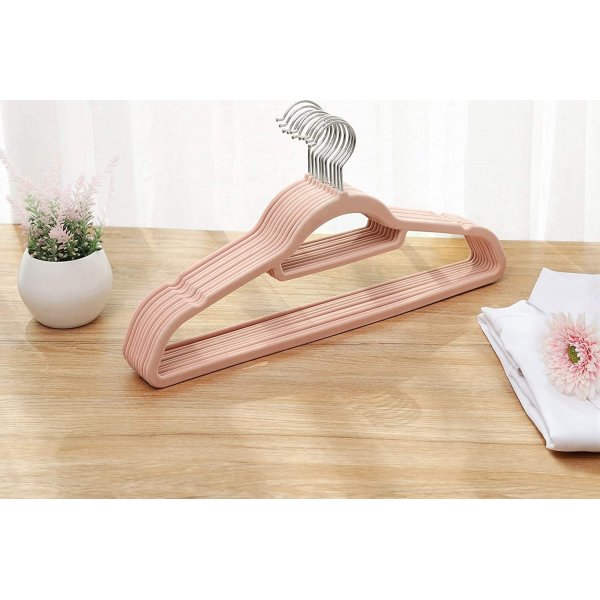 Kleshenger, fløyel, 45 cm, 50-pakning - Rosa Kleshenger, fløyel, 45 cm, 50-pakning - Rosa