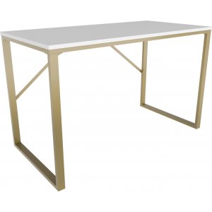 Layton skrivebord 120 x 60 cm - Gull/hvit