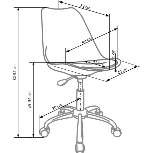 Rosalie kontorstol - Gr