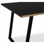 Edge 3.0 spisegruppe 240x90 cm inkludert 8 stk. hvitoljede Orust pinnestoler - svart hytrykkslaminat (HPL)