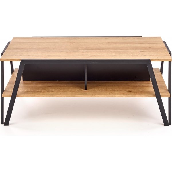 Pavia salongbord 113x 63 cm - Eik/sort Pavia salongbord 113x 63 cm - Eik/sort