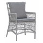 Kafesett med 2 stoler og bord 48 x 48 cm gr/rotting - Tor/Provence