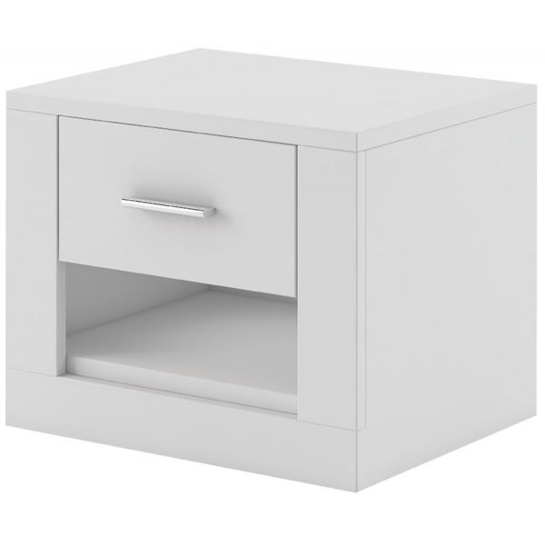 Mervyn nattbord - Hvit
