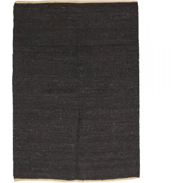 Raggteppe Jasper - Svart Jute