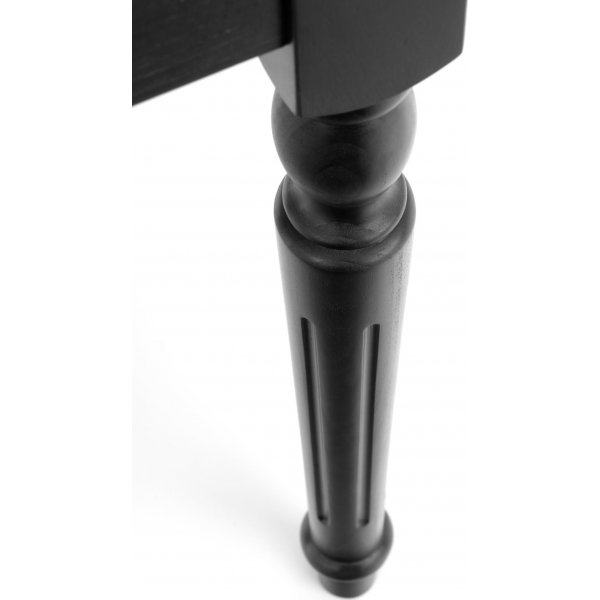 Shell spisebord 120-160 cm - Mørk eik/sort Shell spisebord 120-160 cm - Mørk eik/sort