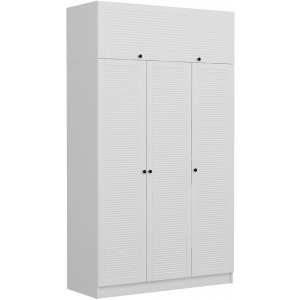 Minar garderobe 135 x 52 x 190 cm - Hvit