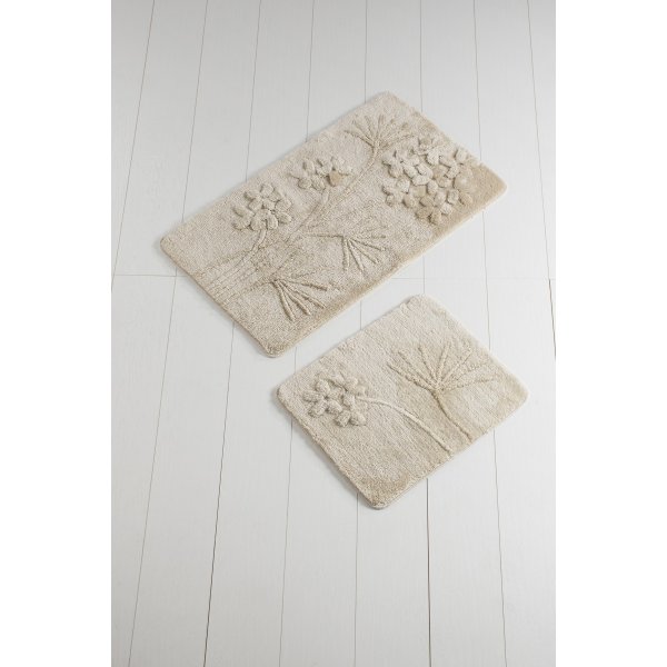 Orkide baderomsmatte - Beige Orkide baderomsmatte - Beige
