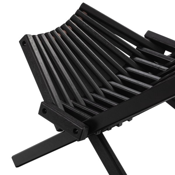 Lenestol med nakkepute - svartbeiset Lenestol med nakkepute - svartbeiset